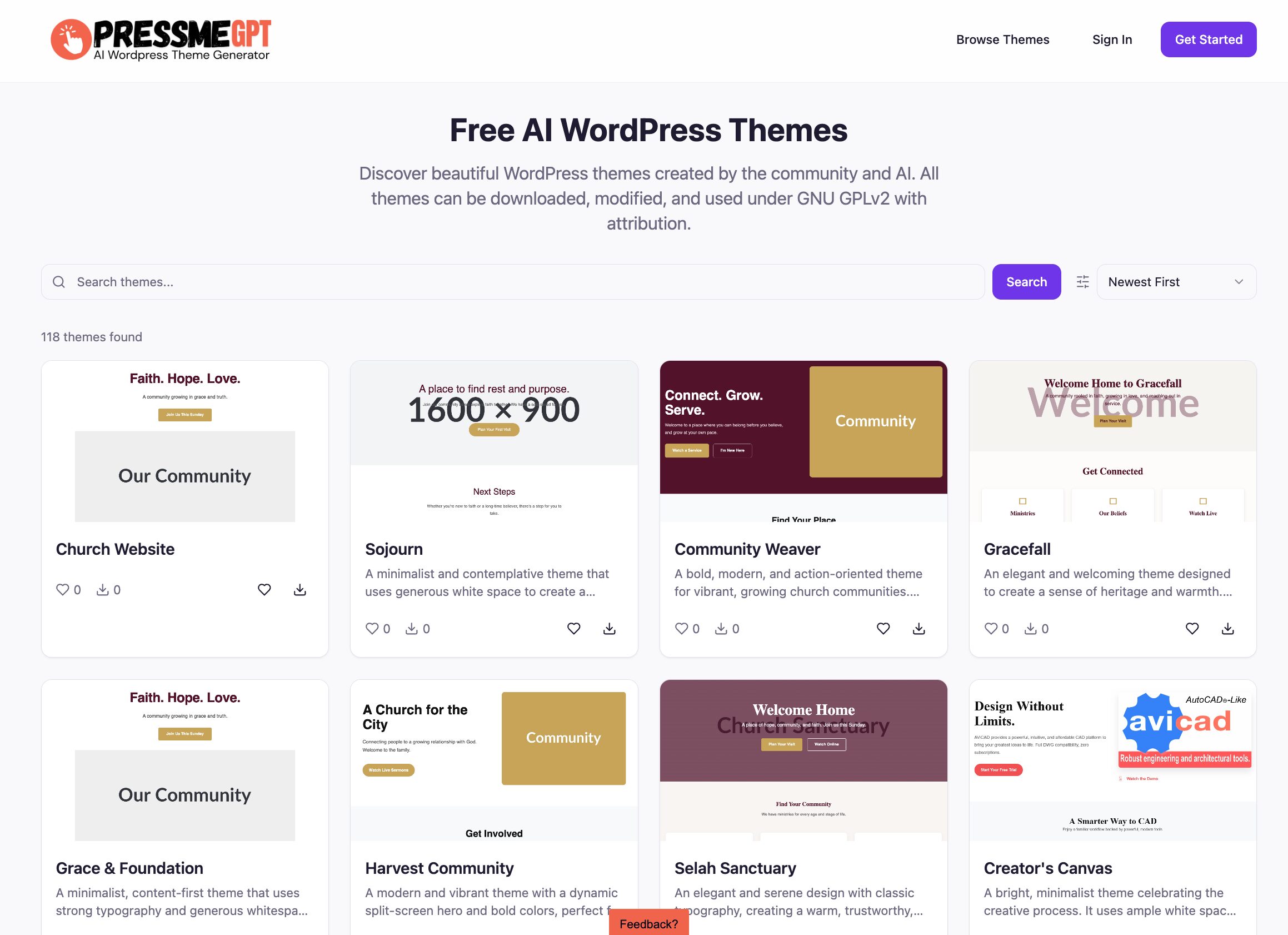 PressMeGPT Adds AI WordPress Theme Directory