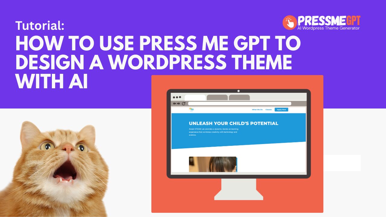 How to Use PressMeGPT to Create a WordPress Theme with AI