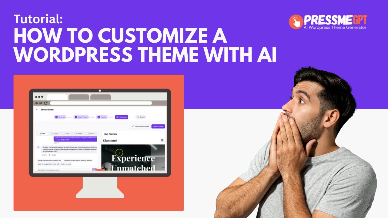 How to Customize a WordPress Theme with AI and PressMeGPT