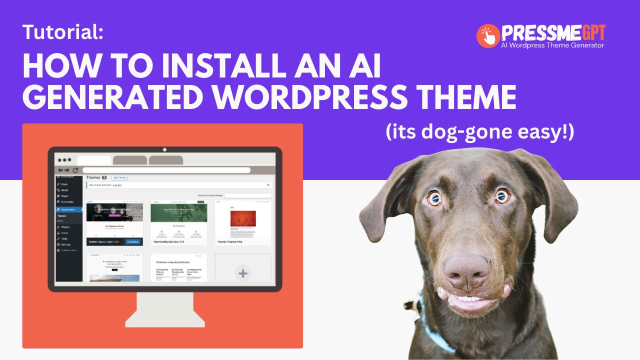 How to Install an AI Generated Theme in WordPress (Without Plugins or Builders)
