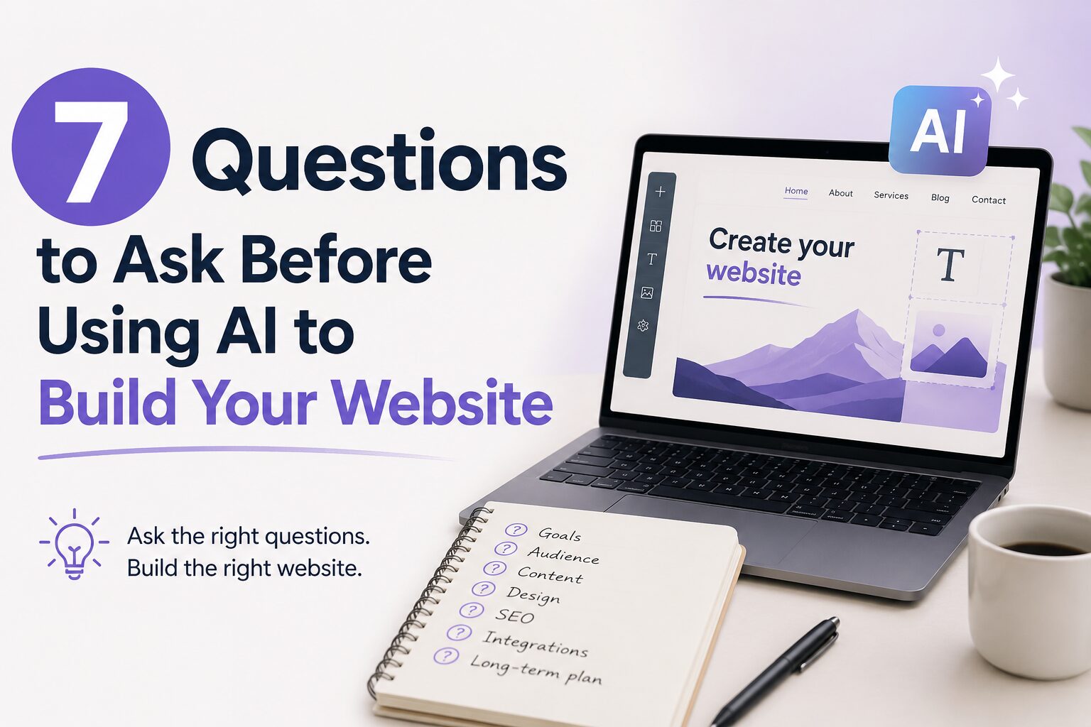 7 Questions to Ask Before Using AI to Build Your Website