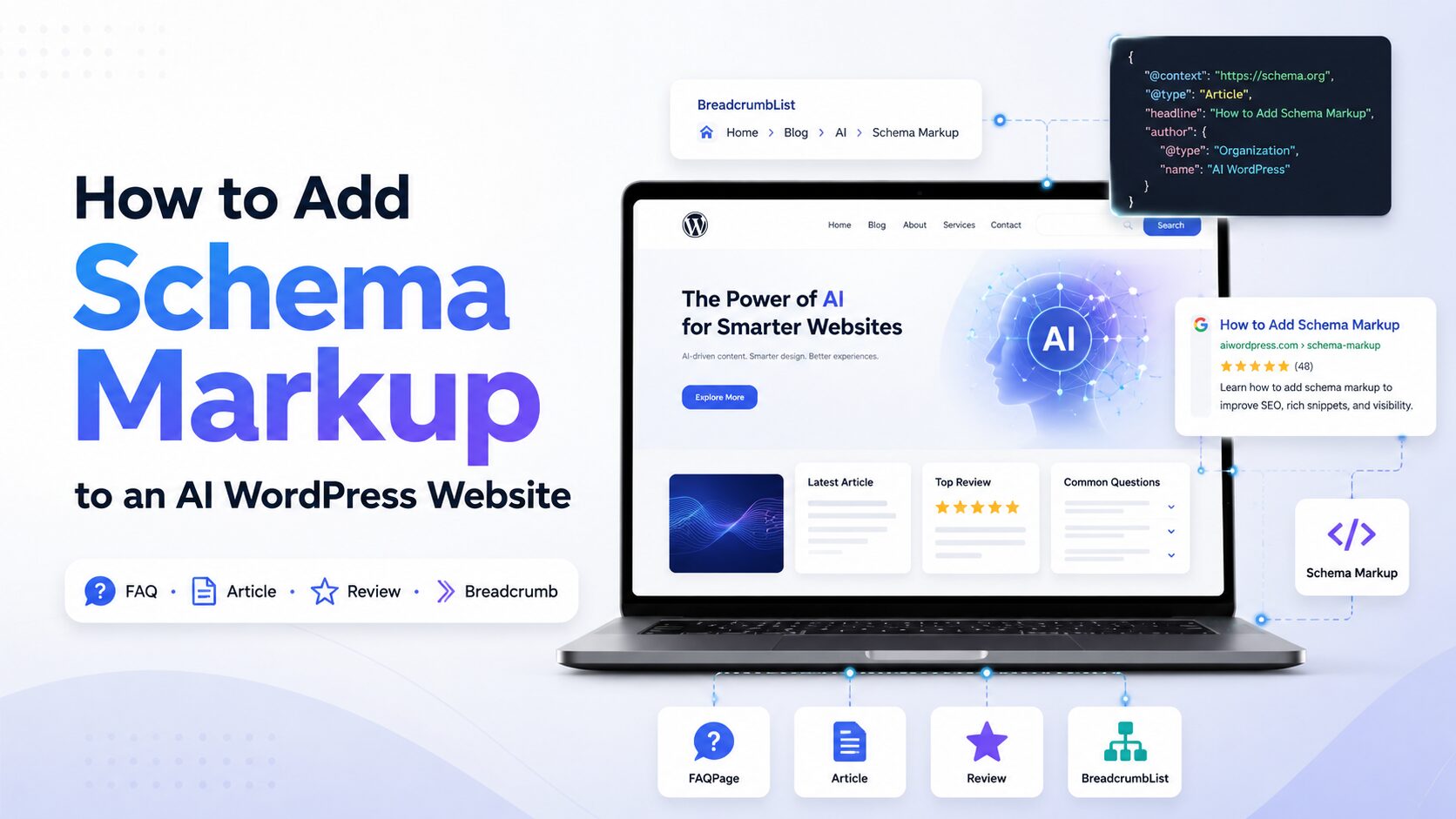 How to Add Schema Markup to an AI WordPress Website